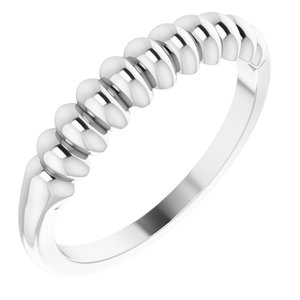Sterling Silver Stackable Puffy Ring - BN & CO JEWELRY