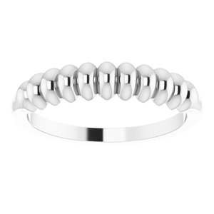 Sterling Silver Stackable Puffy Ring - BN & CO JEWELRY