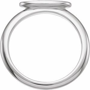 Sterling Silver 13x5.5 mm Oval Signet Ring - BN & CO JEWELRY