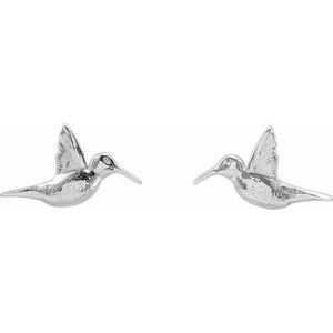 Sterling Silver Humming Bird Earrings - BN & CO JEWELRY