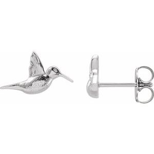 Sterling Silver Humming Bird Earrings - BN & CO JEWELRY