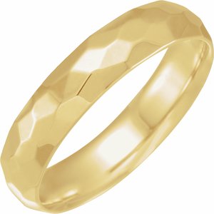 14K Yellow 5 mm Textured Patterned Band Size 10 - BN & CO JEWELRY