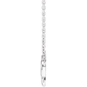 Sterling Silver Floral-Inspired 18" Necklace - BN & CO JEWELRY