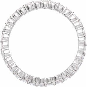 Platinum 1/2 CTW Natural Diamond Eternity Band Size 4 - BN & CO JEWELRY