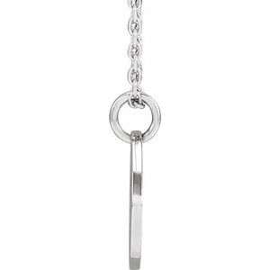 Sterling Silver 12.75x9.99 mm Pierced Cross 16-18" Necklace - BN & CO JEWELRY