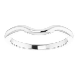14K White Band for 8x5 mm Pear Ring - BN & CO JEWELRY