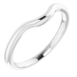14K White Band for 8x5 mm Pear Ring - BN & CO JEWELRY
