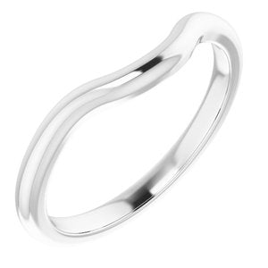 14K White Band for 9x6 mm Pear Ring - BN & CO JEWELRY
