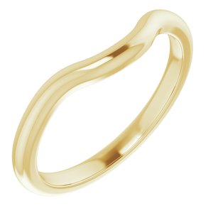 14K Yellow Band for 9x6 mm Pear Ring - BN & CO JEWELRY