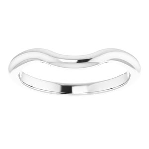 14K White Band for 9x6 mm Pear Ring - BN & CO JEWELRY