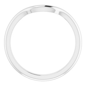 14K White Band for 9x6 mm Pear Ring - BN & CO JEWELRY