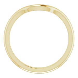 14K Yellow Band for 9x6 mm Pear Ring - BN & CO JEWELRY