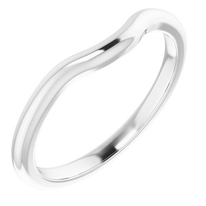 14K White Band for 7x5 mm Pear Ring - BN & CO JEWELRY