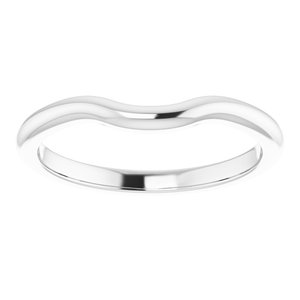 14K White Band for 7x5 mm Pear Ring - BN & CO JEWELRY