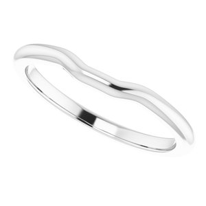 14K White Band for 4 mm Square Ring - BN & CO JEWELRY