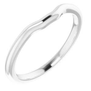 14K White Band for 4 mm Square Ring - BN & CO JEWELRY