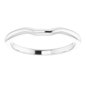 14K White Band for 4 mm Square Ring - BN & CO JEWELRY
