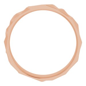 10K Rose 6 mm Patterned Band Size 10 - BN & CO JEWELRY