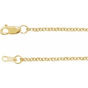 14K Yellow 1.5 mm Solid Cable 24" Chain - BN & CO JEWELRY