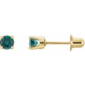 14K Yellow Natural Alexandrite Earrings - BN & CO JEWELRY