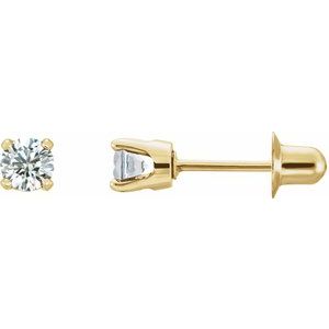 14K Yellow 1/5 CTW Natural Diamond Earrings - BN & CO JEWELRY
