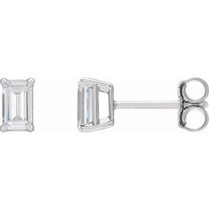 14K White 3/4 CTW Lab-Grown Diamond Earrings - BN & CO JEWELRY