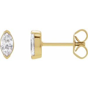 14K Yellow 1/3 CTW Lab-Grown Diamond Stud Earrings - BN & CO JEWELRY