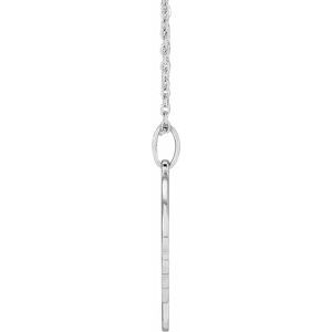14K White Angel 16-18" Necklace - BN & CO JEWELRY