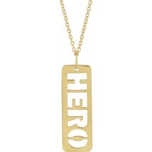 14K Yellow Hero 16-18" Necklace - BN & CO JEWELRY