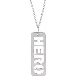 Sterling Silver Hero 16-18" Necklace - BN & CO JEWELRY