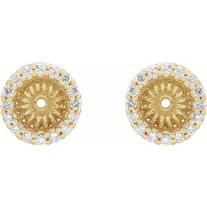 14K Yellow 1/6 CTW Diamond Earring Jackets with 4.6 mm ID - BN & CO JEWELRY