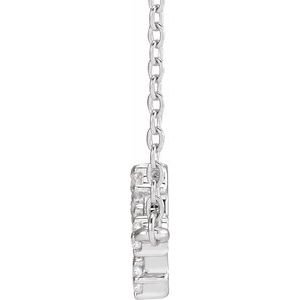 14K White 1/4 CTW Natural Diamond Scorpio 16-18" Necklace - BN & CO JEWELRY