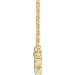 14K Yellow 1/6 CTW Natural Diamond Leo 16-18" Necklace - BN & CO JEWELRY