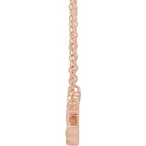 14K Rose Nanny 18" Necklace - BN & CO JEWELRY