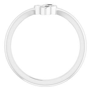 Platinum .01 CTW Natural Diamond Trinity Contour Band - BN & CO JEWELRY