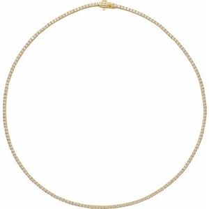 14K Yellow 5 3/4 CTW Lab-Grown Diamond 16" Necklace - BN & CO JEWELRY