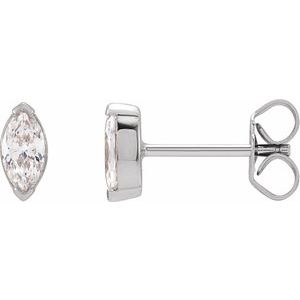 14K White 1/3 CTW Lab-Grown Diamond Stud Earrings - BN & CO JEWELRY
