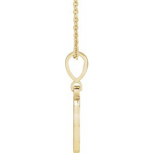 14K Yellow Natural Blue Zircon Gigi 16-18" Necklace - BN & CO JEWELRY