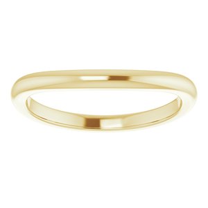 14K Yellow Band for 7x5 mm Oval Ring - BN & CO JEWELRY