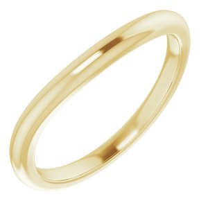 14K Yellow Band for 7x5 mm Oval Ring - BN & CO JEWELRY