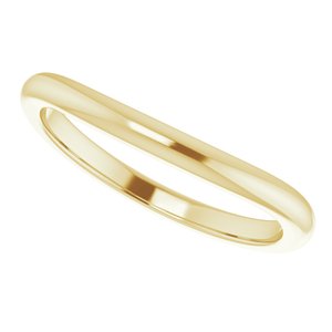 14K Yellow Band for 7x5 mm Oval Ring - BN & CO JEWELRY