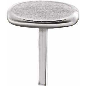 14K White 12.5x6.25 mm Oval Cuff Link Back - BN & CO JEWELRY