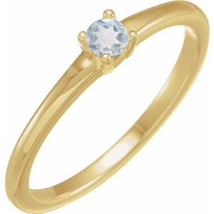 14K Yellow Natural Blue Sheen Moonstone Ring - BN & CO JEWELRY