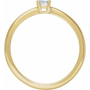 14K Yellow Natural Blue Sheen Moonstone Ring - BN & CO JEWELRY
