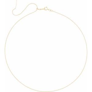 14K Yellow 1 mm Adjustable Threader Bead 16-22" Chain - BN & CO JEWELRY