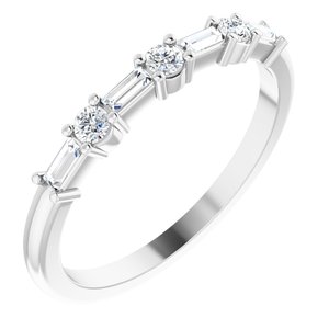 Platinum 1/3 CTW Natural Diamond Anniversary Band - BN & CO JEWELRY