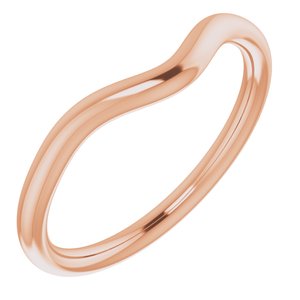 14K Rose Band for 8x6 mm Oval Ring - BN & CO JEWELRY