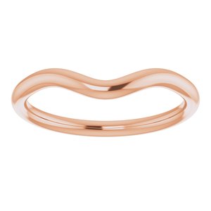 14K Rose Band for 8x6 mm Oval Ring - BN & CO JEWELRY