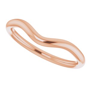 14K Rose Band for 8x6 mm Oval Ring - BN & CO JEWELRY