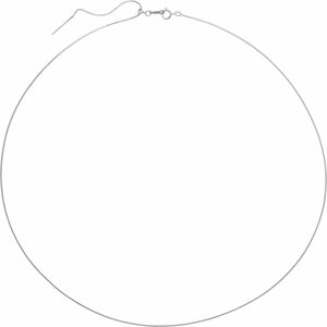 Rhodium-Plated Sterling Silver 1 mm Adjustable Threader Box 16-22" Chain - BN & CO JEWELRY